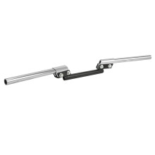 Motorcycle Handlebar 22mm Universal Adjustable Silver for ATV Scooter Off Road