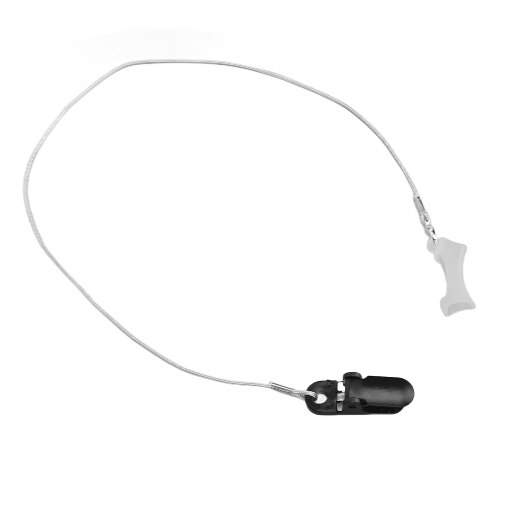 Black/Gray Sound Aid Clip Protector Lanyard Rope For Hearing Aids