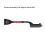 Detachable Ice Scraper Snow Brush with Foam Grip, 66cm Gray/Red 3