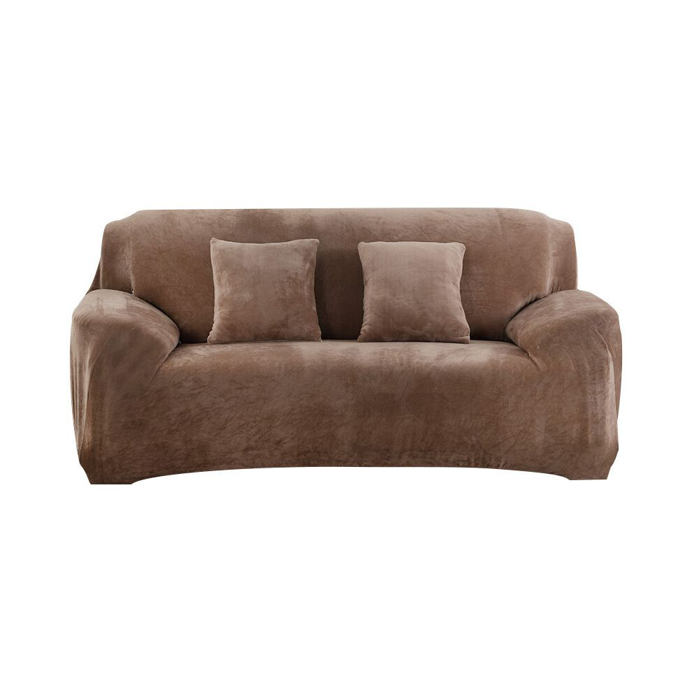 (Camel,235x310cm/92.51x122.04in)Housse de canapé élastique housse de canapé extensible housse de canapé sectionnelle couleur unie