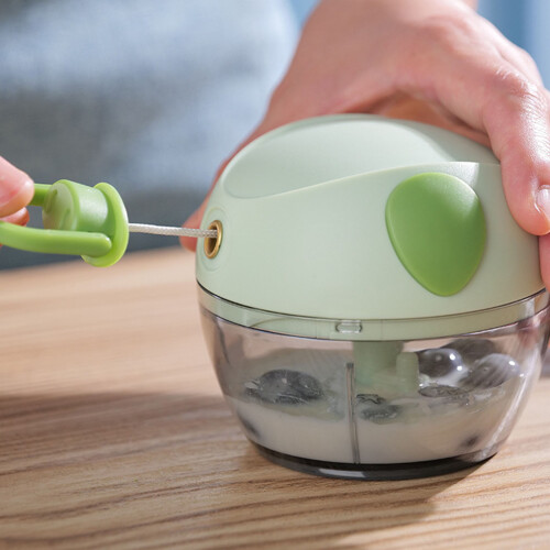 Manual Garlic Chopper Mini Food Processor 8.5x9.3cm Green 2