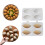 Durable ABS Meatball Maker Press Tool - DIY Four Grids Dishwasher Safe 8