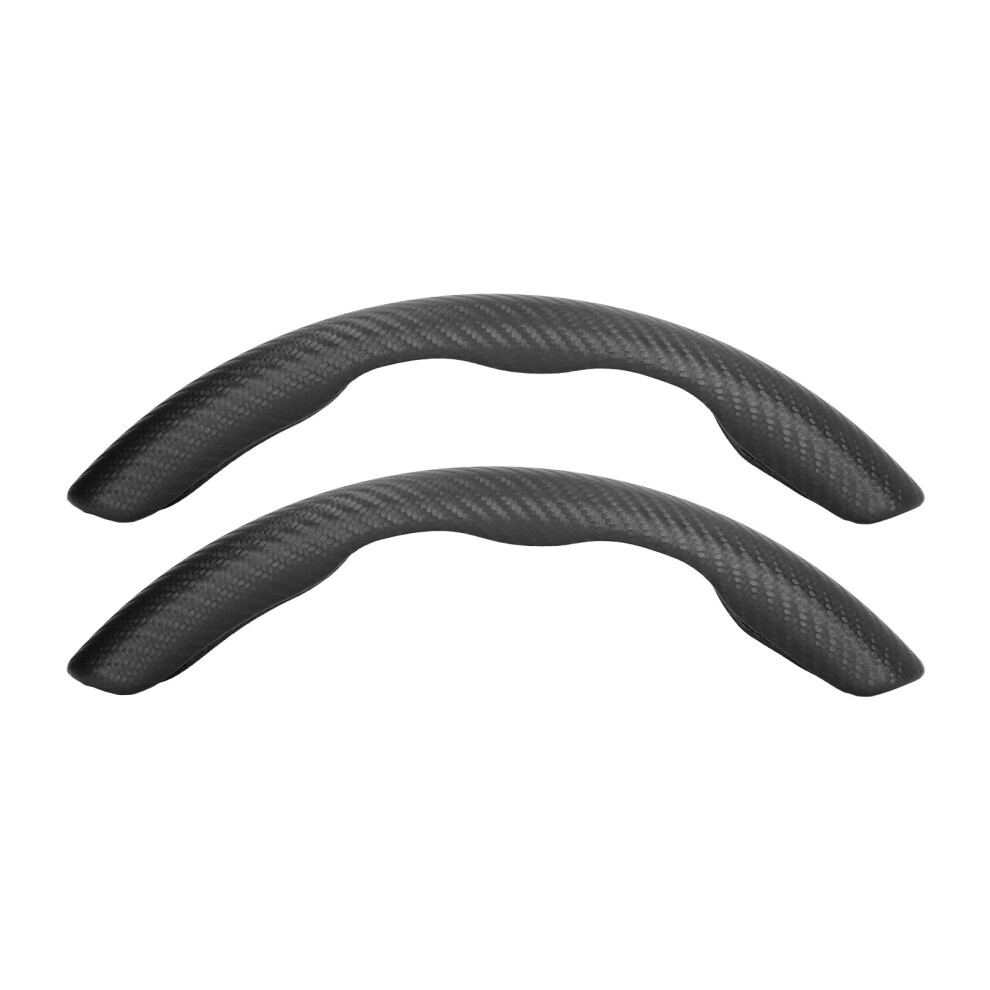 Carbon Fiber Pattern Steering Wheel Grip Cover For Suvs, Universal Fit Black 9381339215497