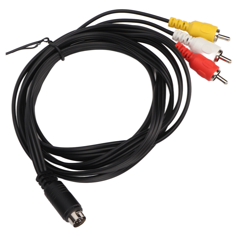 Mini Din 10 Pin To 3 Rca Cable 5.9Ft Male To Male Video Adapter 4061339217619