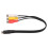 Durable 1.0ft S Video 4 Pin to 3RCA Cable - Flexible PVC Material 14