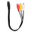 Durable 1.0ft S Video 4 Pin to 3RCA Cable - Flexible PVC Material 16