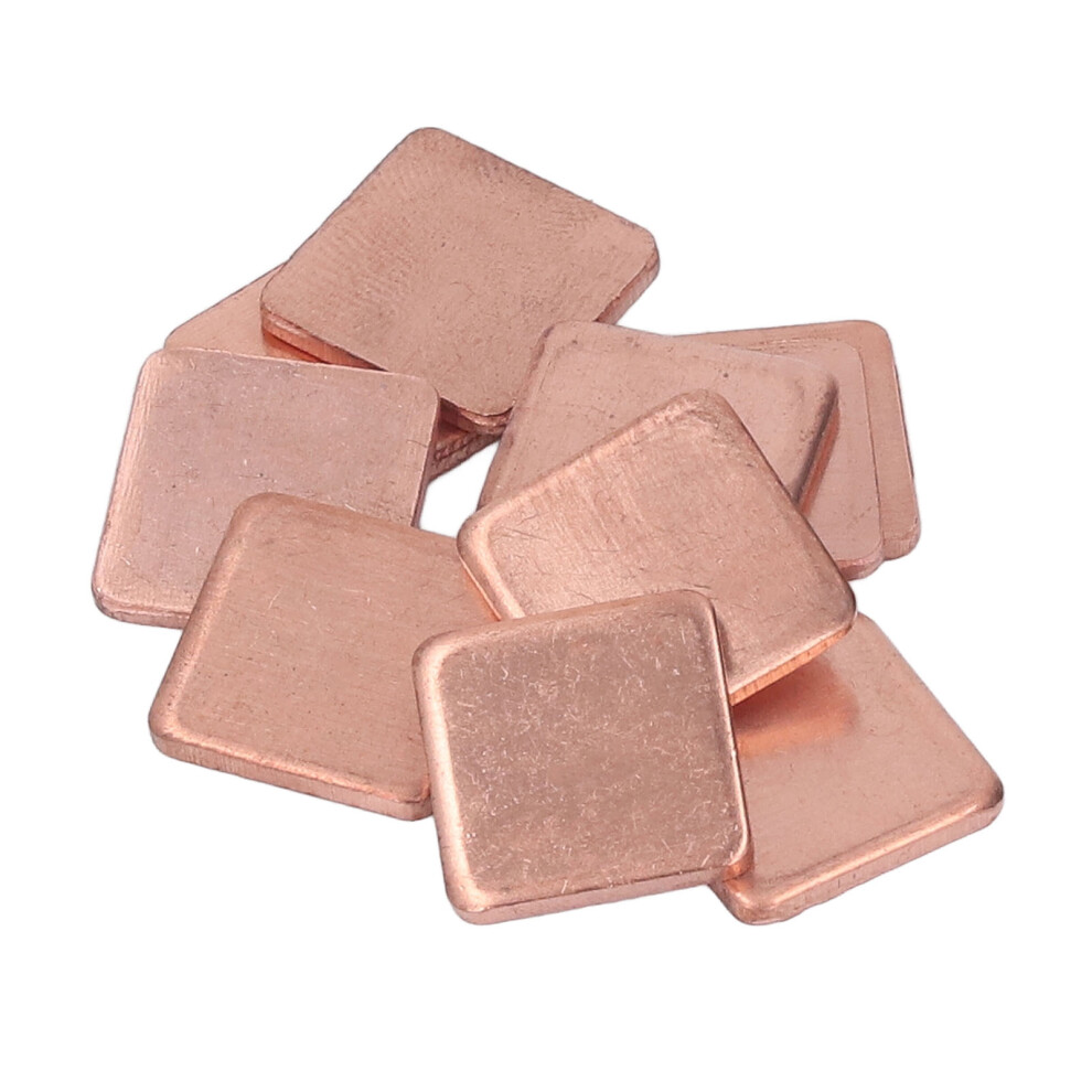 20 Pcs Copper Heat Sinks 15X15mm For Gpu, Fast Dissipation, 1.8Mm Thick 4161339224829