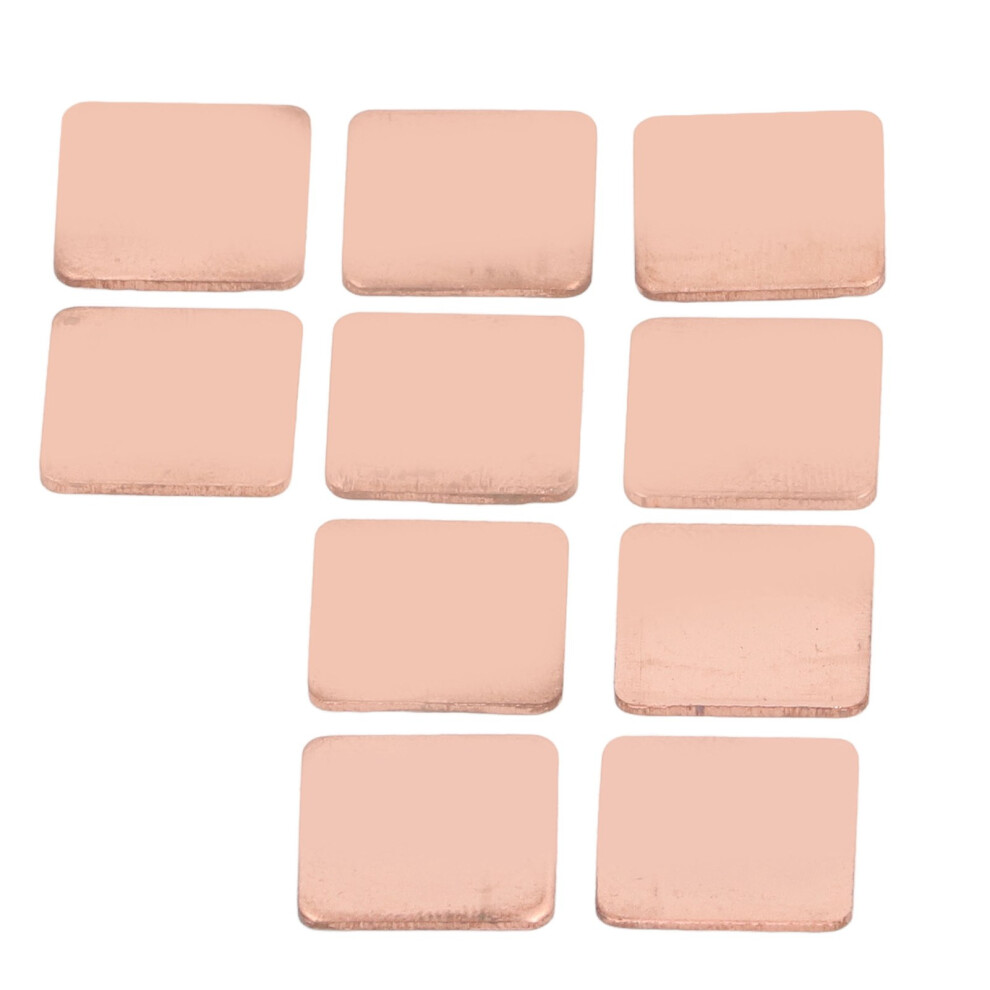 20Pcs Copper Heat Sink Shims For Laptop Cpu Gpu 15X15mm 9361339224835