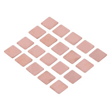 Shim dissipatore di calore in rame rosso per laptop 20x20mm spessore 1,2mm foglio per dissipatore