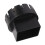 Plastic Drain Adapter for Downpipe 2x3in Black Replacement with Screws 8