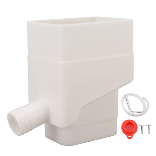 Weißes ABS Regenwasser-Diverter-Set für Fallrohr 1