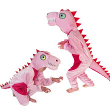 (Pink Dinosaur,130cm)Childrens Dinosaur Costumes Tyrannosaurus Diplodocus Dancing Show Unifom