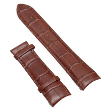 Brown Leather Watch Strap 23mm Adjustable Band for Men Women