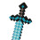 Diamond Sword Safe Soft EVA Foam Costume Accessory 45x22x1.5cm 12