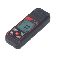 Digital Tachometer 2.5-999999RPM, ABS Black, 50-500mm Range