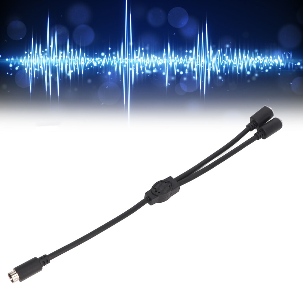 Mini Din 6 Pin Male To Dual Female Splitter Cable 1.0Ft 5091339241863