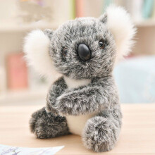 (Single Gray,13cm)Animal Koala Bear Plush Toys Sitting Mother And Baby Koala Stuffed Plush 28cm