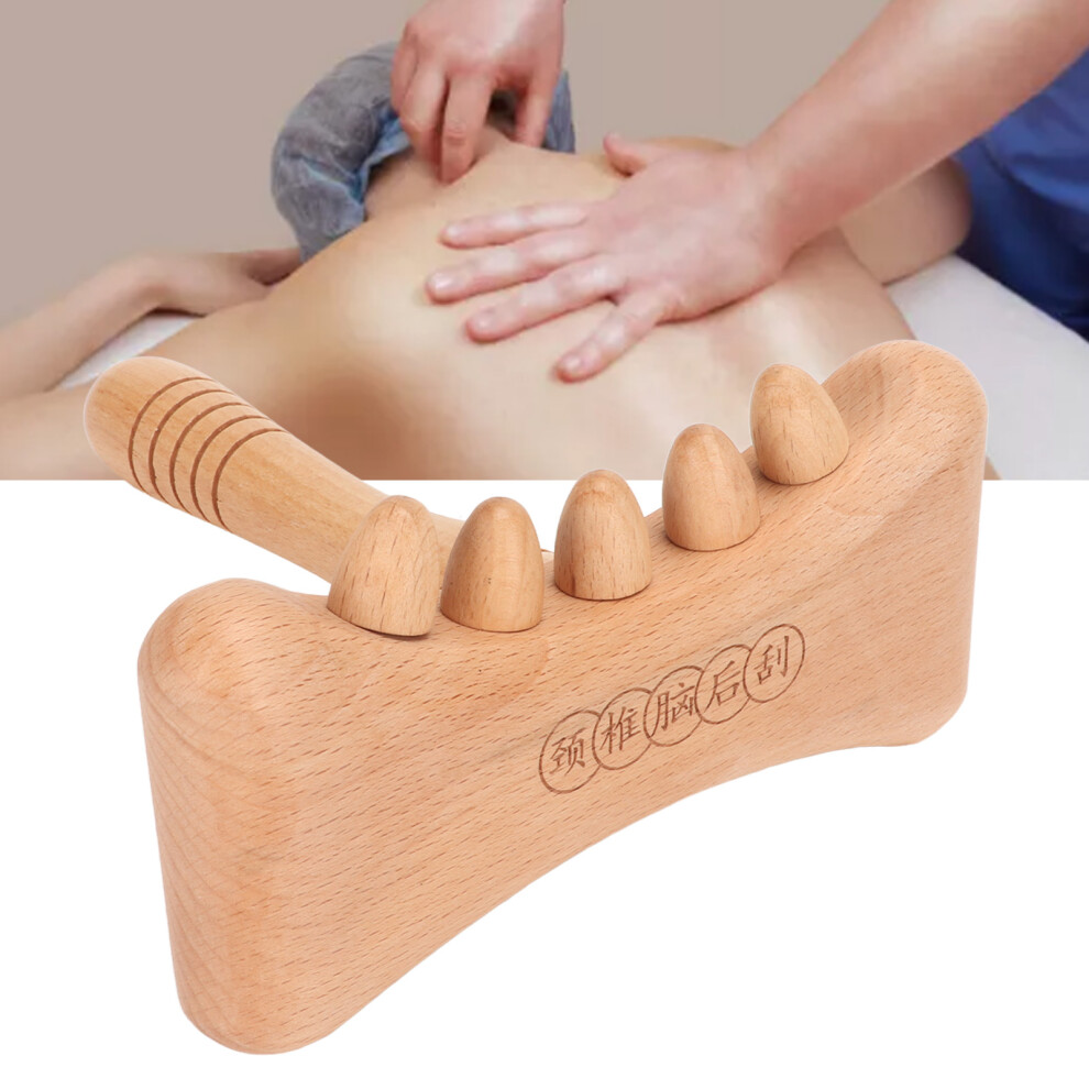 Versatile Wooden Gua Sha Tool for Full-Body Massage and Pain Relief