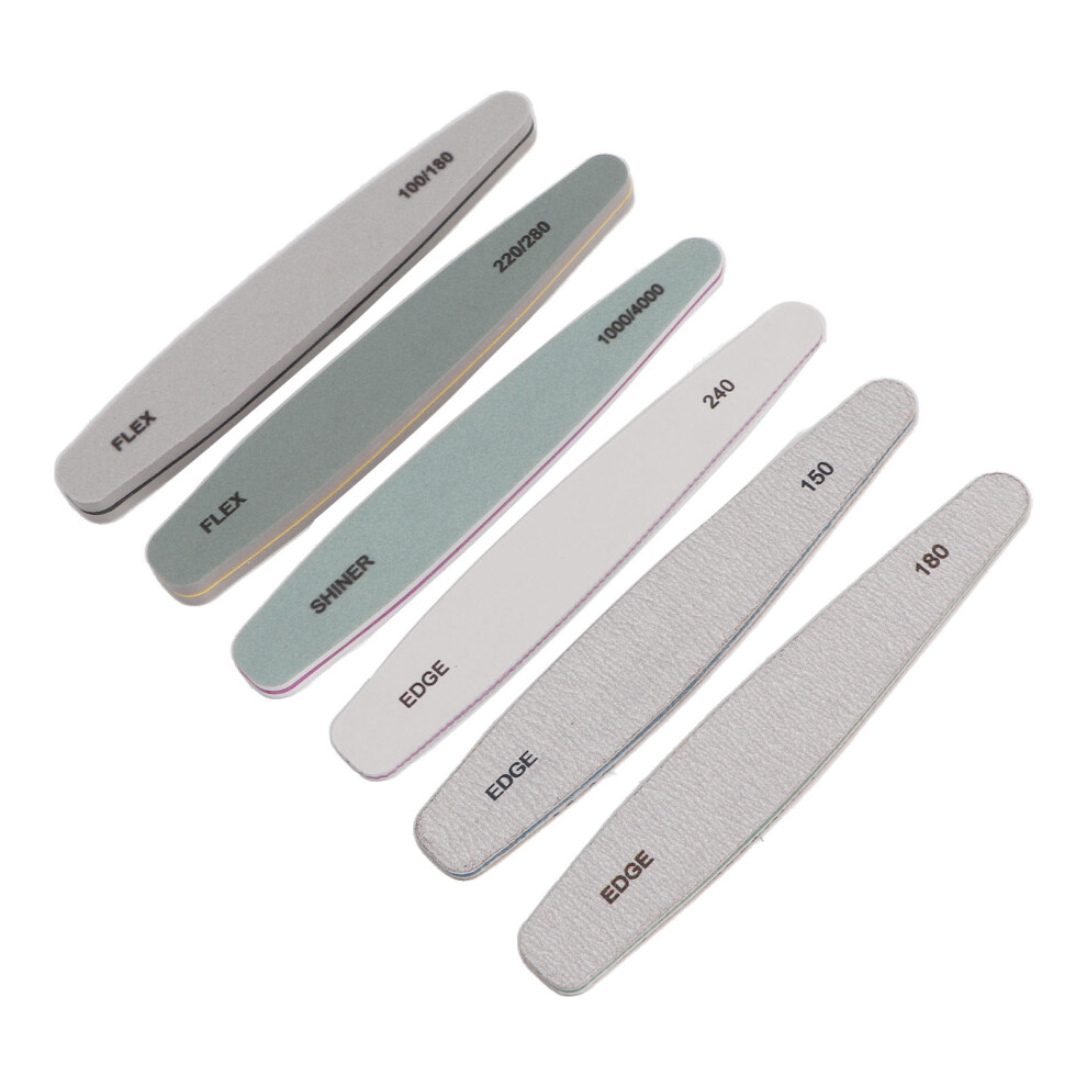 Professional Reusable Washable Curved Nail File for Salon Pedicure