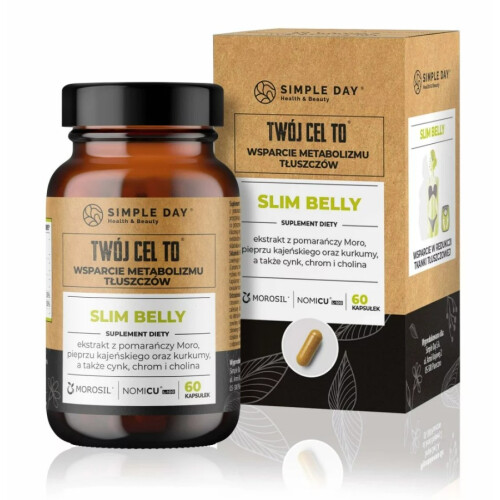 Slim Belly 60 capsules Metabolism support supplement  TWOJ CEL