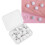 16 Stück Duvet-Bezug-Clips Pilzform Weiß 10