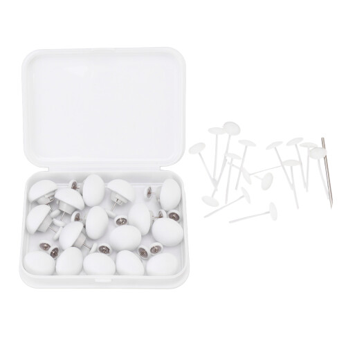 16 Stück Duvet-Bezug-Clips Pilzform Weiß 1
