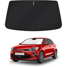 Windshield Sun Shade for Kia Rio 2018-2023 Window Shade Sun Visor Cover Foldable Blocks UV Rays Keep Your Car Cooler