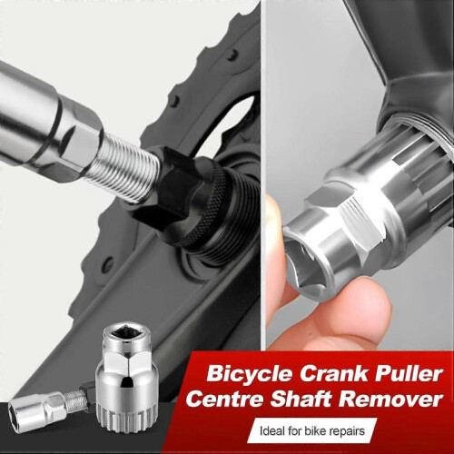 Bicycle Crank Puller and Bottom Bracket Tool with 16 mm Wrench 2