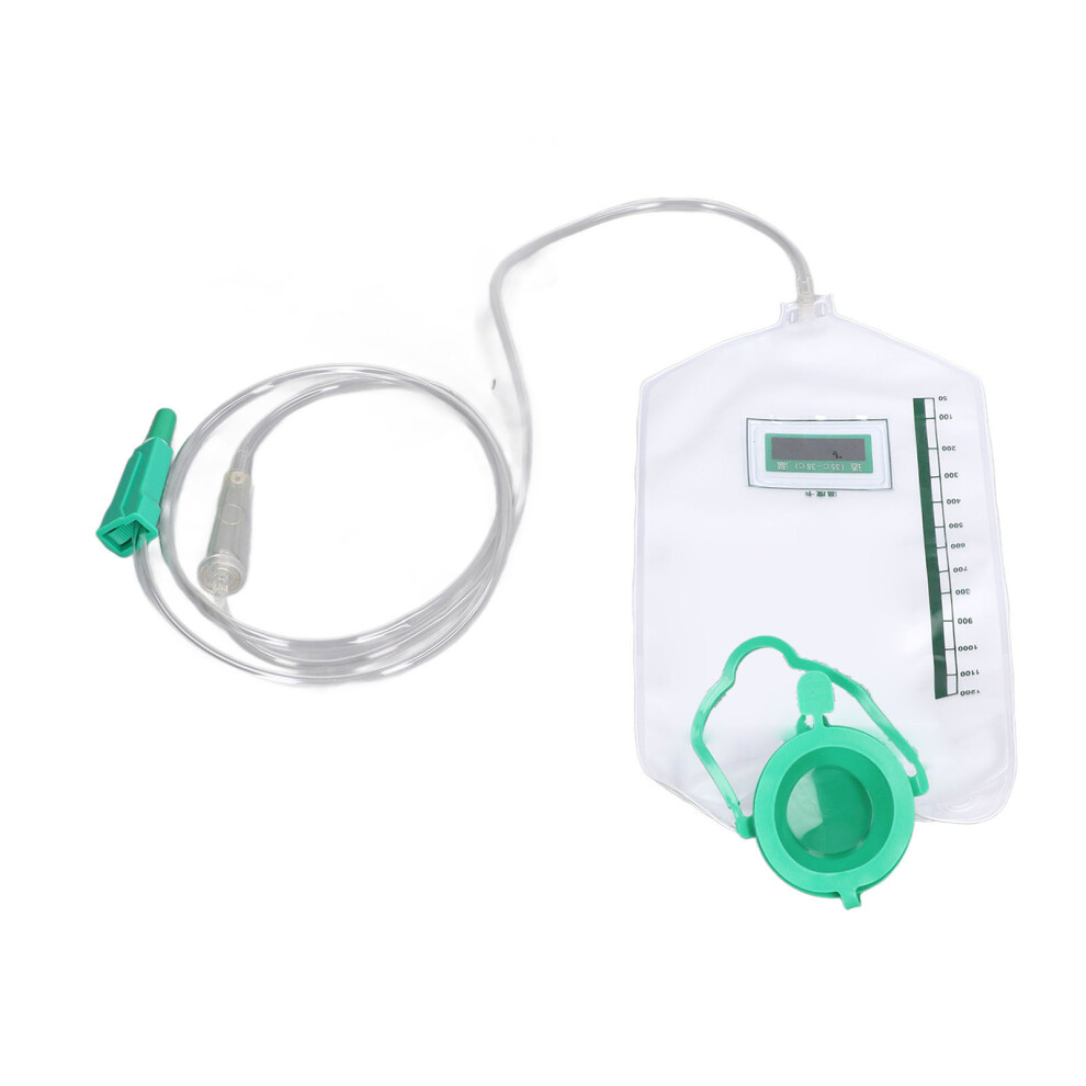 1200ml Reusable Enema Bag Kit - 10 Head Tubes for Easy Colon Cleaning
