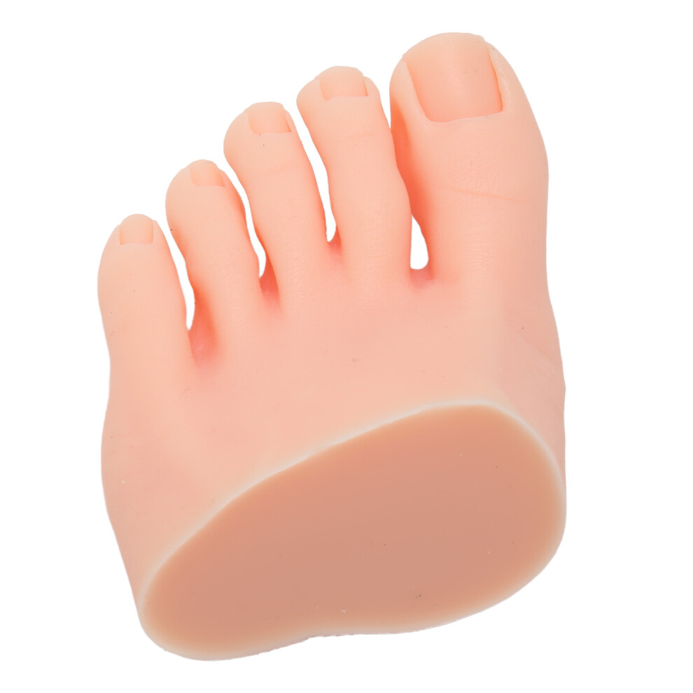 Light Left Silicone Foot Model For Nail Art Training And Tattoo Practice Skin