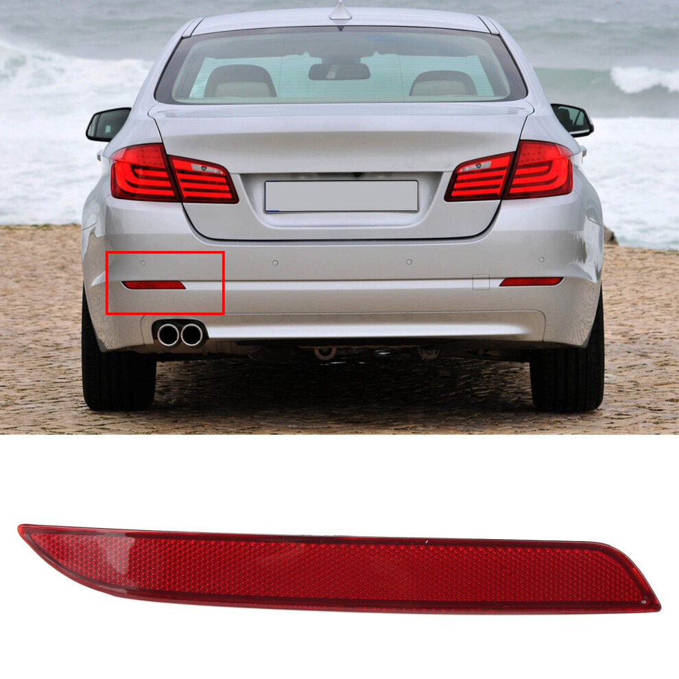 Rear Bumper Reflector For F10 5 Series 2010Â2016 High Visibility Red 8721339257867
