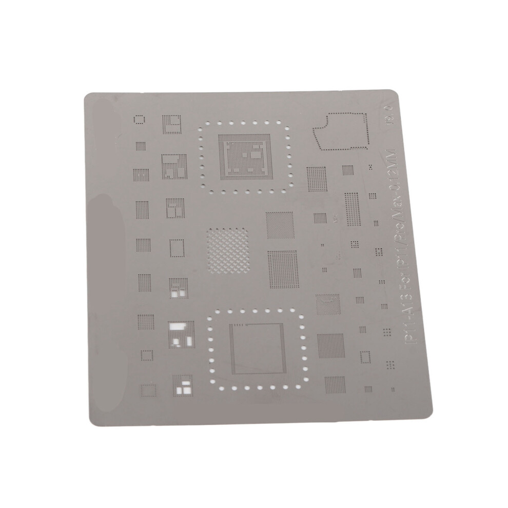 Phone Cpu Bga Reballing Stencil For Iphone 11 Pro Max 0.12Mm Stainless Steel 4971339266473