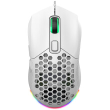 X300 RGB Gaming-Maus 7200 DPI Weiß 12,3x6,3x4cm
