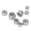 80PCS Stainless Steel Hex Nuts Kit 8 Sizes Nylon Insert Lock Nuts 8
