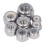 80PCS Stainless Steel Hex Nuts Kit 8 Sizes Nylon Insert Lock Nuts 13