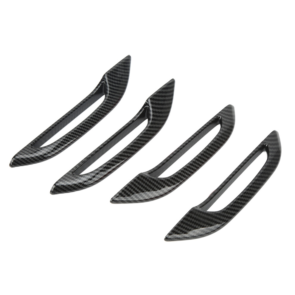 4Pc Set Car Door Handle Covers Anti-Freeze Carbon Fiber For Tesla 3 Y 4141339268290