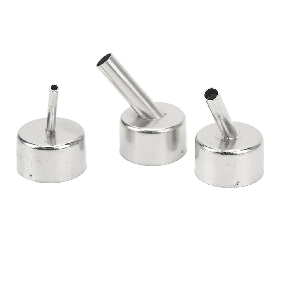 3Pcs Stainless Steel Heat Gun Nozzle High Temp Rustproof Tips For Maintenance 8721339277797