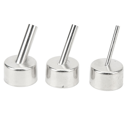 3PCS Stainless Steel Heat Gun Nozzle High Temp Rustproof Tips for Maintenance 1