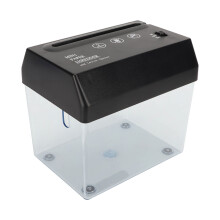 Versatile USB & Battery Paper Shredder with Transparent Waste Basket