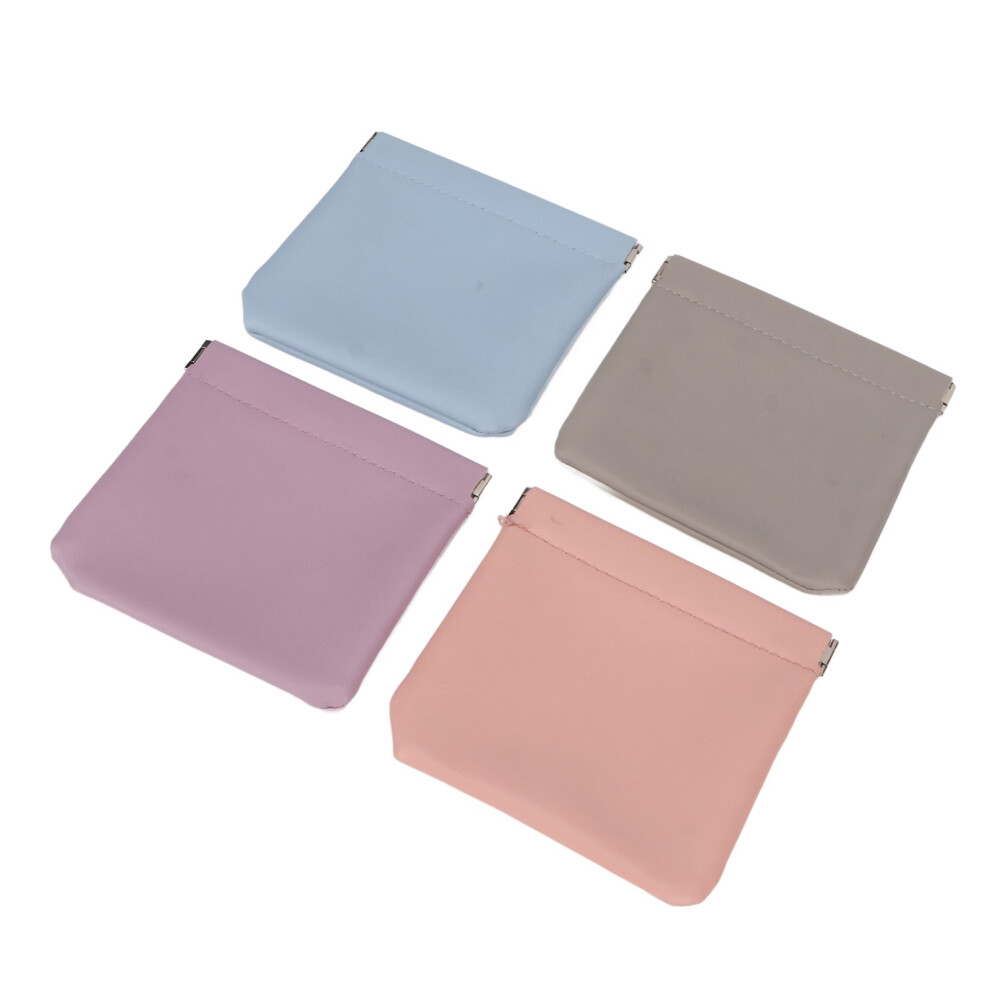 Waterproof PU Cosmetic Bag for Lipsticks & Earphones - Set of 4 Colors