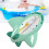 Multifunctional Baby Bath Thermometer Airplane Shape 11cm Green 15