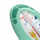 Multifunctional Baby Bath Thermometer Airplane Shape 11cm Green 12