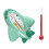 Multifunctional Baby Bath Thermometer Airplane Shape 11cm Green 7