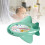 Multifunctional Baby Bath Thermometer Airplane Shape 11cm Green 13