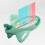 Multifunctional Baby Bath Thermometer Airplane Shape 11cm Green 3