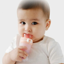 3 in 1 Baby Feeding Bottle Set 3pcs Soft Silicone Light Orange 5.3x13.2cm