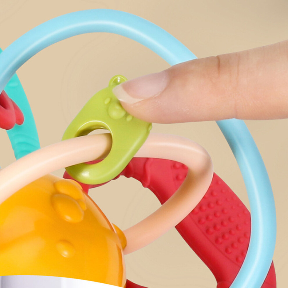 Colorful Baby Teething Toy – Safe ABS Gum Rattle for Infants, 13x13x12cm