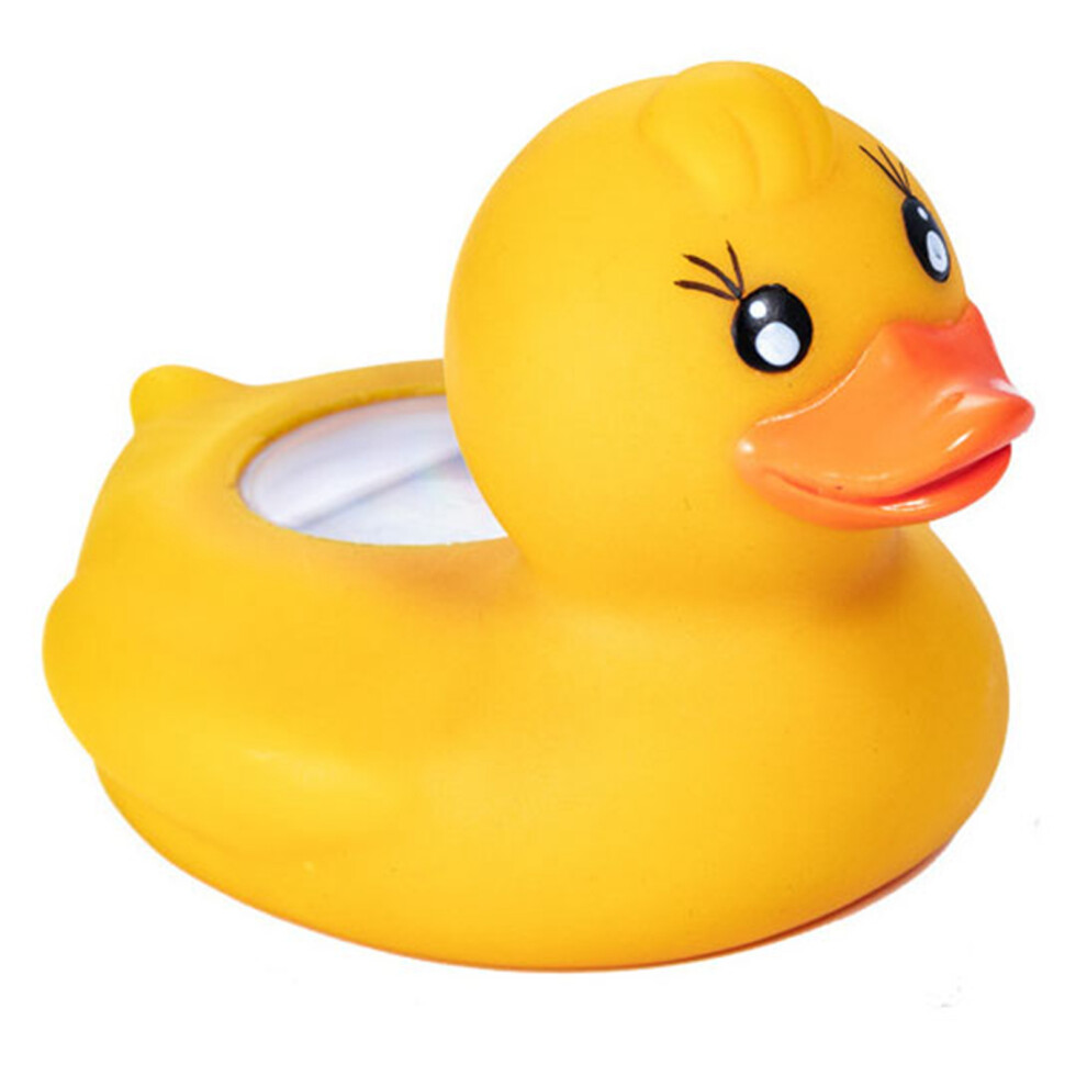Accurate Duck Bath Thermometer - Water & Room Temp Monitor Yellow
