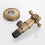 1pcs Triangular Valve 1/2" Eight Character Valve Triangular Valve Antique Brass Suitable for Bathroom Kitchen Sink 4