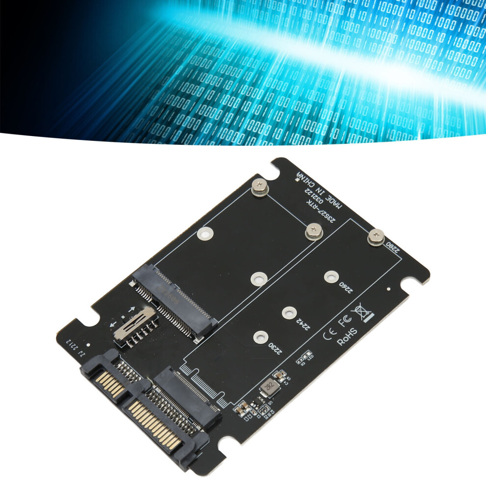 M.2 NGFF and mSATA to SATA 3.0 Adapter - Dual Bay SSD Converter